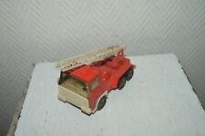 CAMION POMPIER  TOLE  JOUSTRA  16 CM  VINTAGE  1970/1980 FIRE TRUCK FRANCE 