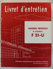 Livret d'entretien Faucheuse