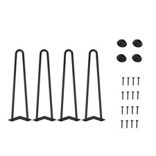 4pcs 45cm DIY Pieds de Table en Métal Hairpin Legs Diamètre 12 mm Pieds de Me...