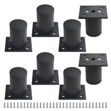 Lot de 8 Pieds de Meuble Ronds