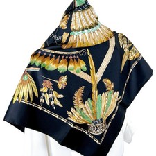 Foulard vintage soie hermes - soie,