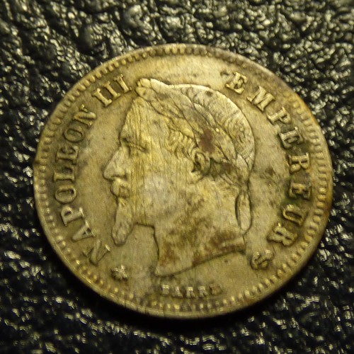 France centimes 1866a tête - 20,
