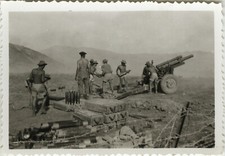 PHOTO ANCIENNE - VINTAGE SNAPSHOT - MILITAIRE CANON ARTILLERIE - MILITARY WEAPON