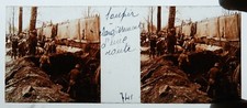 Photo Plaque de verre Guerre 14-18 / Soupir , Chemin des Dames , Somme   RARE