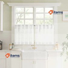 MIULEE Rideaux En Verre Pour Intérieur 2 Panneaux 60 X 245Cm Semi-Transparent