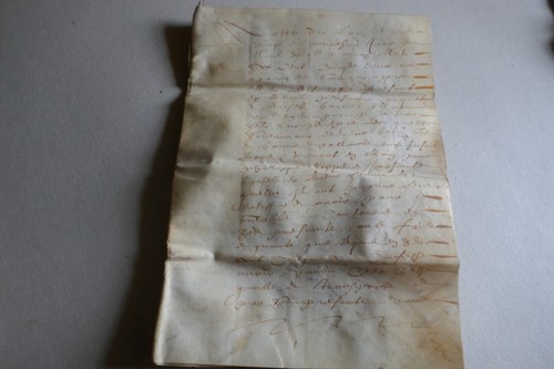 1652 parchemin déterminer - 1652, à