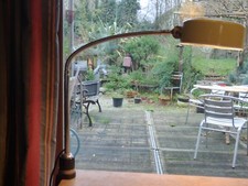 lampe d architecte  dessinateur ou autre pied étau rotule flexible chromé JUMO ?