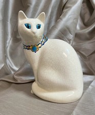 Chat Assis GM Collier Emaux de