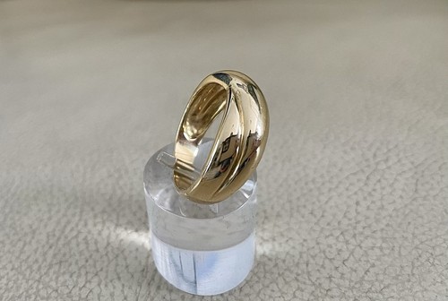 Bague jonc double entrelacé - jonc,