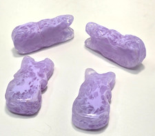 Purple Milky Cloud Glass Bunny