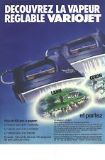 PUBLICITE advertising 1982   MOULINEX   le fer à répasser à vapeur VARIOJET