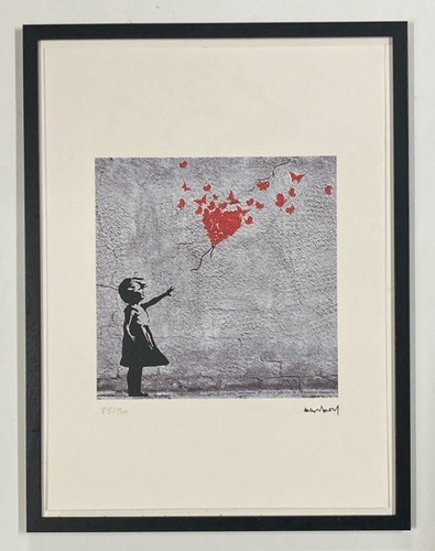 Lithographie banksy avec - lithographie,