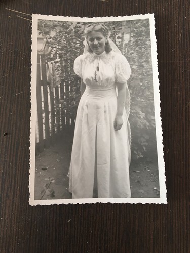 Ancienne photo femme robe - photo, de
