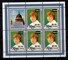 Nioué 1983 Mi. 548 Mini Feuille 100% Neuf ** Princesse Diana