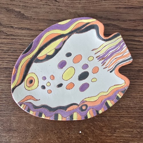Assiette poisson artisanale