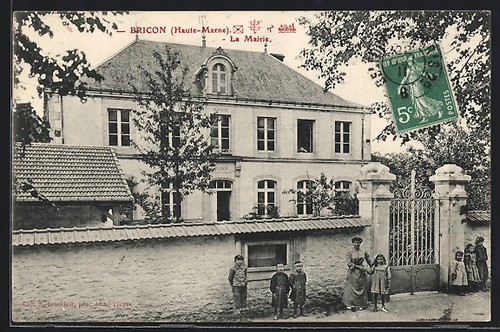 Cpa bricon mairie école - cpa,