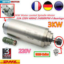 「FR」CNC Milling Machine 3KW Water Cooled Spindle Motor ER20 100mm 400hz 4bearing