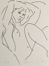 Alain BONNEFOIT - "Nu" - Lithographie originale signée, 1987 - (3)