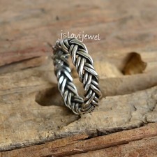 Bague toupie fidget en argent sterling 925 neuve design fait main JL_1883