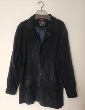 VESTE en Daim  Véritable Bleu noir marque Company T: 48 ou XL (voir mesures)