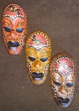 Artisanat Triplette De Masques