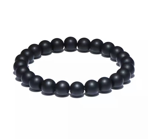 Bracelet agate noire de - bracelet, en