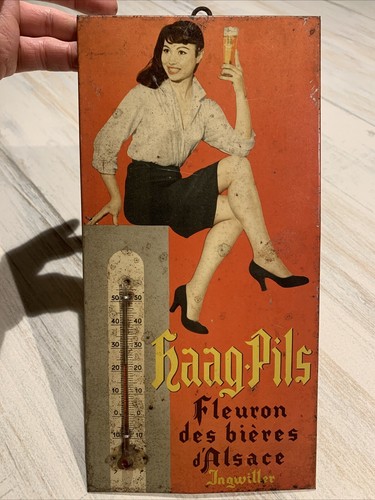Ancienne tôle thermomètre - ancienne,