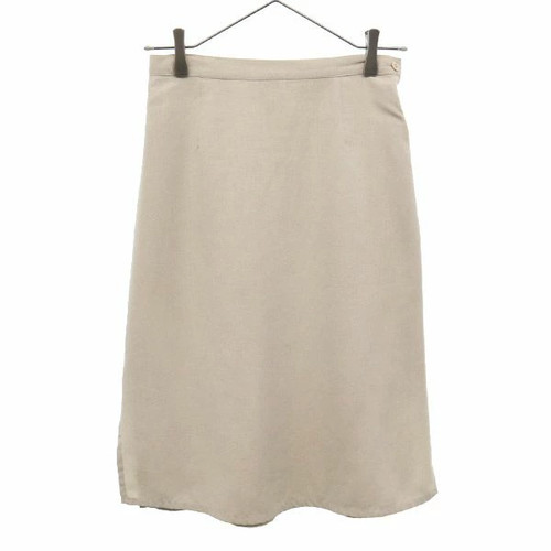 Jupe beige longueur genou