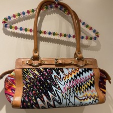 Sac Missoni M vintage cuir et