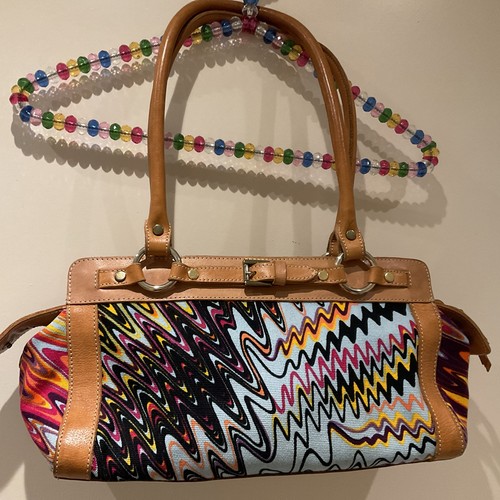Sac missoni vintage cuir et - missoni,