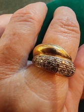 Bague 2 ors 18 carats et diamants