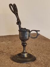 Ancienne mouchette, éteignoir de bougies + socle en étain du grand duc, poinçons