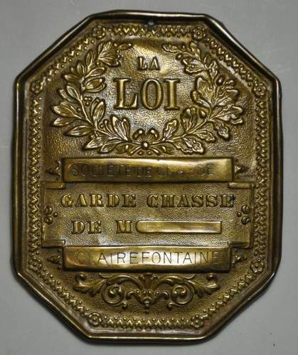Plaque métier - de,