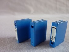 PLAYMOBIL  LOT 3 CLASSEURS BLEUS ACCESSOIRE BUREAU ECOLE COMMISSARIAT MAISON