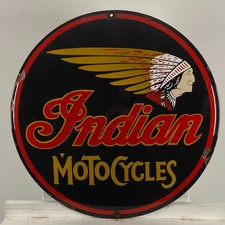 Plaque émaillée indienne -