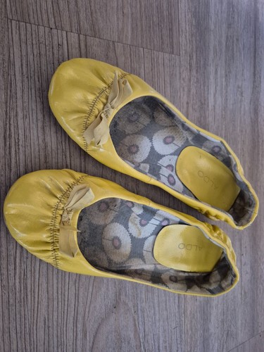 Aldo flats yellow size 39 - size,