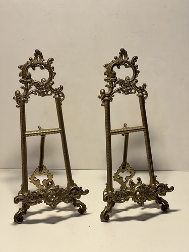 Paire chevalet laiton - de,