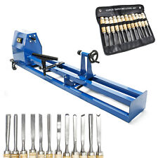 Tour à bois 400W et kit de fers à sculpter Sculpture de bois Ciseau à bois Machi