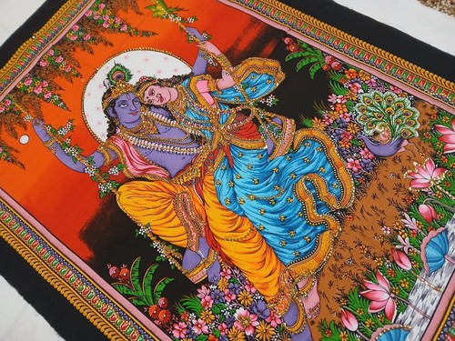 Radha krishna tenture indienne - radha,