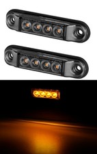 2x Feux Latéraux Ambre 4 LED