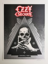 Shepard Fairey  – Ozzy Farewell Tour Silver - No VAT USA / 5% UK - Osbourne