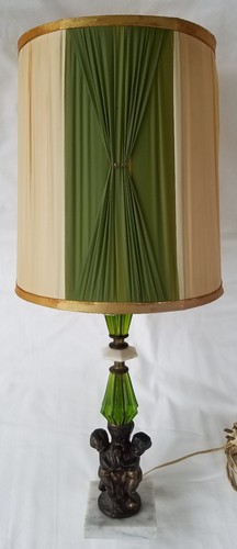 Ancien fonte métal angelot - fonte, et