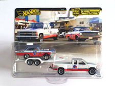 PACK HOT WHEELS TEAM TRANSPORT 1/64 CHEVY NOVA 63 / CHEVY SILVERADO 3500 88 NEUF