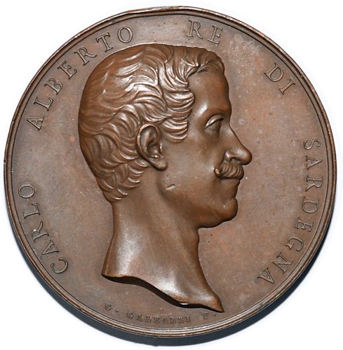 Medaille italie carlo alberto - medaille,