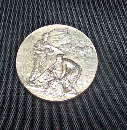 Médaille bronze argenté - en,