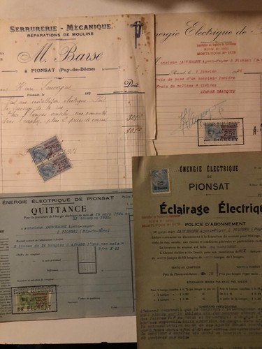Facture quittance pionsat - quittance, avec