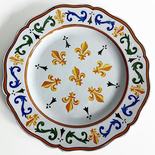 Assiette faïence porquier - assiette,
