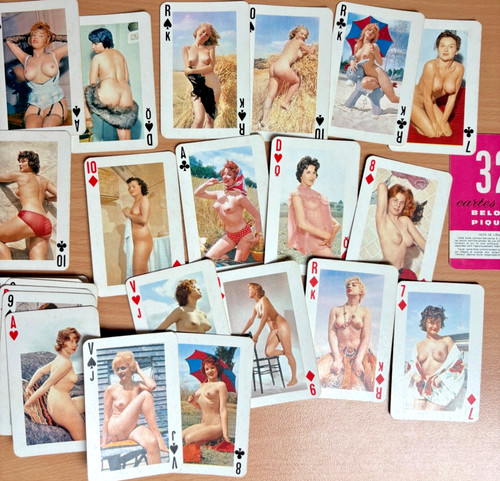 Jeu cartes jouer sexy - à,