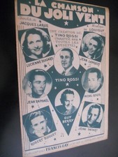 ancienne partition la chanson