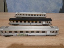 Lot 3 Voitures DEV inox HO